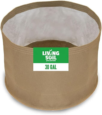 Sustainable Village Blumat Grow Bags 5 Pack - 30-Gallon Fabric Pots for Plants - Breathable Waterproof Cloth Pots with MoistureLock Technology - Promotes Strong and Healthy Roots