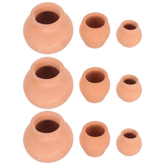 Sewroro 9 Pack Mini Nursery Pots for Succulents Lightweight Plant Pots for Seedlings Small Flower Pots for Desk Windowsill Home Garden Office Decor 1.25 X 0.86 X 0.86 in
