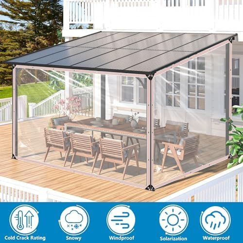 Clear Tarps Heavy Duty Waterproof 4x8FT-2Piece,Clear Plastic Tarp with Grommets,Transparent PVC Vinyl Tarpaulin for Outdoor,Plant,Garden,Chicken Coop,Patio,Cat Litter