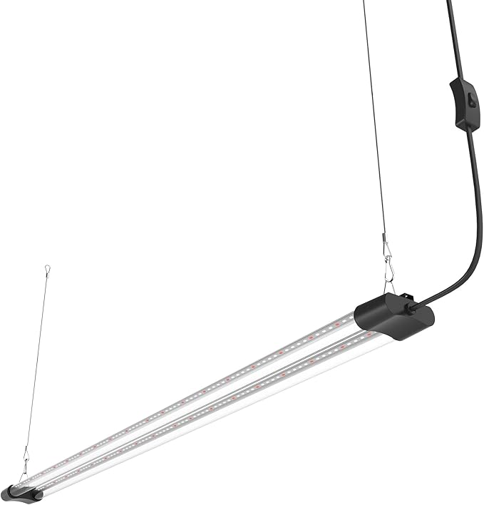 APICDOM LED Grow Light Full Spectrum Light Linkable 5000K Daylight + 660nm Red Indoor Plant Lighting Fixture (4 FT)