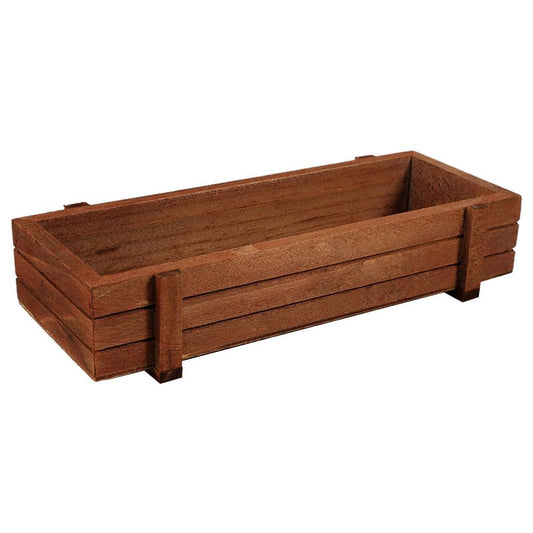 Mumusuki Wooden Planter Box, Rectangular Wooden Planter Box Pot Holder for Garden, Patio, Window, Home Decor, Wood Plant Stand for Indoor or Outdoor Gardening