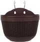 Rattan Flower Pot Wall Hanging Plant Pot Storage Basket for Indoor Outdoor Decor