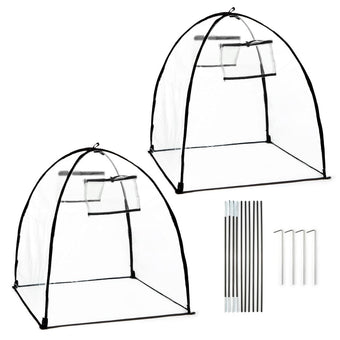 Clear Plant Covers Freeze Protection, 2-Pack Cloches & Domes, Winter