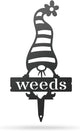 RealSteel Brand, Gnome Plant Markers for Outdoors, Garden Labels Metal Stake, Plant Tags, Garden Sign for Vegetables, Outdoor Decorations, Yard and Gardening Gift - Weeds