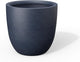 Kante Round Concrete Planter, Large Outdoor Indoor Garden Pots with Drainage Hole, 18-Inch Diameter Flower Pots for Patio, Garden and Home, Charcoal