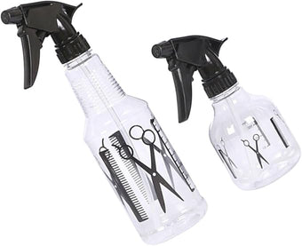 MERRYHAPY Portable Spray Watering can 2-Pack Adjustable Fine Mist Sprayers for Hair Salon and Home Use 6.7 Inch Plastic Water Spray Bottle for Hairdressing and Plant Care