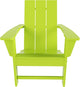 WestinTrends Ashore Modern Outdoor Folding Adirondack Chair, Lime