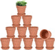 vensovo 3 inch Terracotta Clay Pots for Plants with Saucer - 12 Pack Small Terra Cotta Planter Great for Garden Windowsill Indoor & Outdoor Wedding Favors Gifts