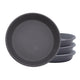 The HC Companies Classic Round Planter Pot, 8 Inch, Warm Gray, 4-Pack