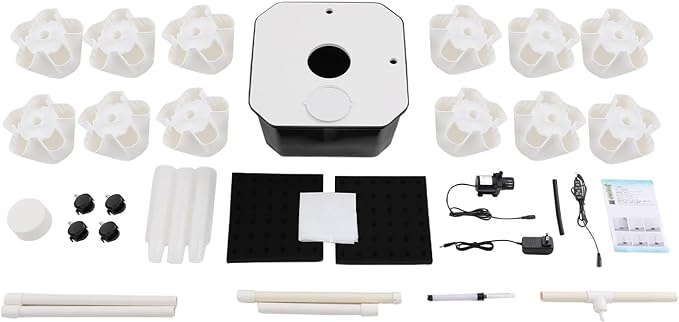 Hydroponics Growing System, 12 Layers 60 Plant Sites Indoor Hydroponic Tower with Water Pump, Vertical Garden Planter with Wheels, Hydroponic Germination Kit for Gardening Lover