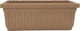 The HC Companies Venetian Window Planter Box w/Drain Plug - Long Planter Box for Windowsills, Balconies & More - Plastic Large Rectangular Planters for Herbs & Flowers (24" Sandstone, Pack of 1)