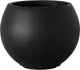 Panlaolao 17 H x 21" Dia (15" Pot Opening) Round Fiberstone Planter with Drainage Hole, Black, Indoor/Outdoor Large Plant Pot for Home Patio Garden, Planter for Christmas Tree, Ideal for Large Plants