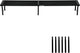 MultirackX Metal Plant Stand, Rust-proof Aluminum Flower Pot Stand, Heavy Duty Planter Display Shelving for Patio Balcony Garden Living Room Decorative (Black, 47.2 Inch)