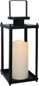 NEEDOMO Lanterns Decorative Indoor& Outdoor, 13.4" Metal Tabletop Decor Lantern for Patio Home, Candle Holders for Home Kitchen Coffee Table Livinig Room Decor