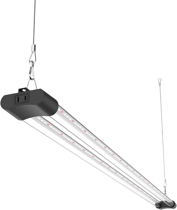 APICDOM LED Grow Light Full Spectrum Light Linkable 5000K Daylight + 660nm Red Indoor Plant Lighting Fixture (4 FT)
