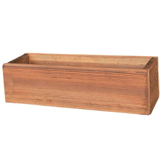 Totority Wood Rectangular Planter Box, Retro Wooden Flower Container