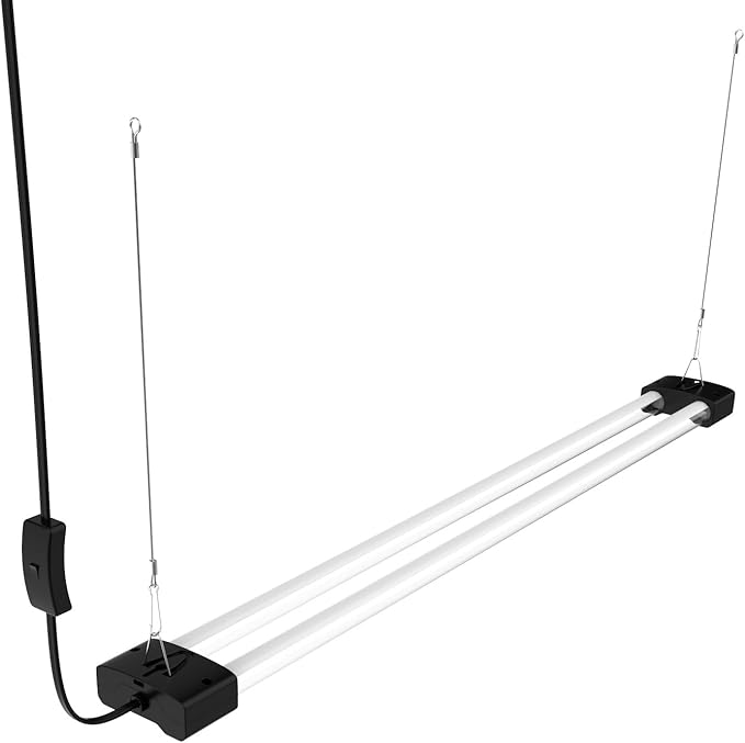 DYMOND Boostgro LED Seed Starter Grow Light 3FT Full Spectrum Linkable 5000k Daylight + 660nm Red + 450nm Blue Indoor Plant Lighting Fixture