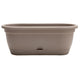 Bloem: Lucca Self Watering Window Box Planter: 18" - Charcoal Gray - Durable Long Lasting Plastic Pot, Indoor Outdoor Use, Gardening, 2.5 Gal Capacity