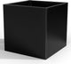 Metal Large Planter Box 26" L x 26" W x 26", Heavy Duty Tall Rectangle Outdoor Planter Box with Removable Insert Shelves for Porch, Garden, Patio, Yard (Black)
