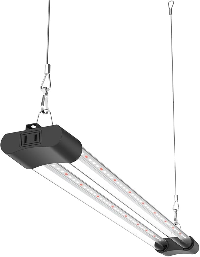 APICDOM LED Grow Light Full Spectrum Light Linkable 5000K Daylight + 660nm Red Indoor Plant Lighting Fixture (2 FT)
