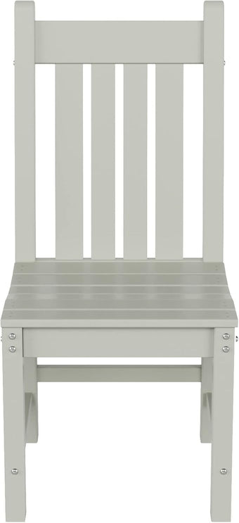WestinTrends Malibu HDPE Outdoor Armless Patio Dining Chair Sand