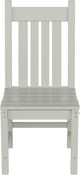 WestinTrends Malibu HDPE Outdoor Armless Patio Dining Chair Sand