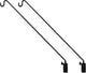 MIXXIDEA 2 Packs Heavy Duty Extended Reach Wall Mounted Deck Hook Wall Pole, Wall Bracket Direction and Length Adjustable Plant Bracket for Bird Feeders, Planters, Suet Baskets, Lanterns, Wind Chimes