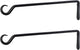 16 inch Plant Hanger, Sturdy Hanging Plant Bracket Outdoor, Hanging Plant Wall Hook Heavy Duty, for Hanging Bird Feeders, Planters, Lanterns, Wind Chimes, Indoor/Outdoor Use, Black, Set of 2