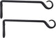 AILIN YELOKIE 2 Pack Premium Forged Wall Hook, Sturdy Hanging Plant Bracket, Elegant Hook for Bird Feeders, Planters, Lanterns, Wind Chimes Indoor Outdoor, Upgrade Black, 12 Inch