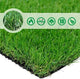 Petgrow Artificial Grass Turf -8FTX82FT(656 Square FT)- Realistic & Thick Synthetic Fake Grass Mat for Outdoor Garden Landscape Pet Dog Grass Rug Faux Turf