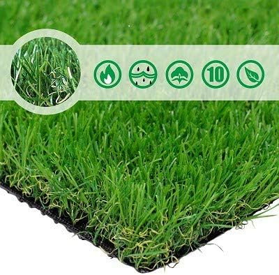 Petgrow Artificial Grass Turf 12FTX82FT(984 Square FT),- Realistic & Thick Synthetic Fake Grass Mat for Outdoor Garden Landscape Pet Dog Grass Rug Faux Turf