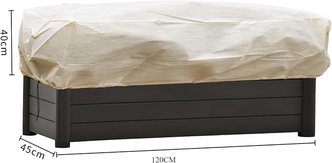 DINGBAI Plant Cover Freeze Protection, 39.3"x17.7"x15.7" Winter Plant Covers, Plant Frost Cover, Tree Plant Freeze Protection Covers, Planter Plant Winter Frost Blanket with Zip Drawstring,2 Pack