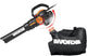 WORX Trivac 3 in 1 Electric Leaf Blower for Lawn Care, Leaf Vacuum with 600 CFM, Leaf Mulcher with Metal Impeller, WG512