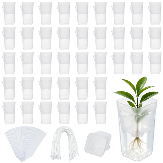 ORIGACH 40 Pack 2" Small Self Watering Pots for Indoor