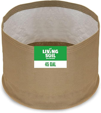 Sustainable Village Blumat Grow Bags - 45-Gallon Fabric Pots for Plants - Breathable Waterproof Cloth Pots with MoistureLock Technology - Promotes Strong and Healthy Roots