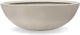 KUTE NEST 7.7" H x 22" D Round Bowl Fiberstone Planter for Succulent and Lotus with Drainage Hole, Smooth Finishes, Weather Resistant, Included 2 Extra Coco Mats (Taupe, 19.9" Pot Opening)