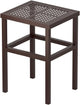 DHYGOTFUR Plant Stand - Indoor/Outdoor Extra-Sturdy 23" tall Aluminum Plant Stand – Ideal for Patios, Gardens, Living Room Decoration (Brown)