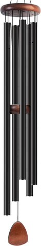 Bursvik Wind Chime for Outside Deep Tone, 65 inch Large Wind Chimes, 5 Heavy Duty Tubes Aluminium Metal Extra Large Wind Chimes, Decoration for Garden, Patio, Yard, Gift for Mother's Day
