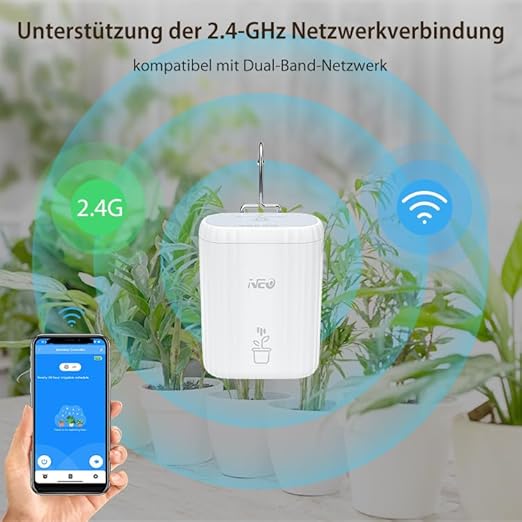 Haozee Automatic Irrigation System,Automatic Irrigation for Garden, Balcony Plants, Pot Plants Outdoor,Drip Irrigation Set for Up to 10 Pot Plants