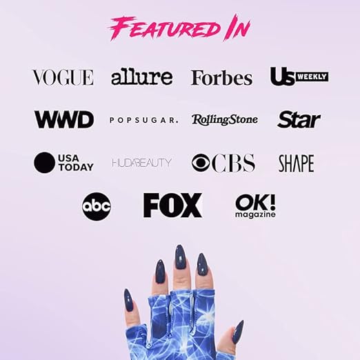 ManiGlovz - The ORIGINAL UPF 50+ UV Light Protective Nail Gloves | Gel Manicure and Anti UV Fingerless Gloves for Women | Can be Used as Sun Protection Gloves for Driving | Red District