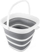 10L Collapsible Bucket for Cleaning, Portable Ice Bucket Water Pail for Space Saving, Foldable Sand Buckets with Handles for House Bathroom, Plastic Tub Sink Camping Wash Basin RV Essentials