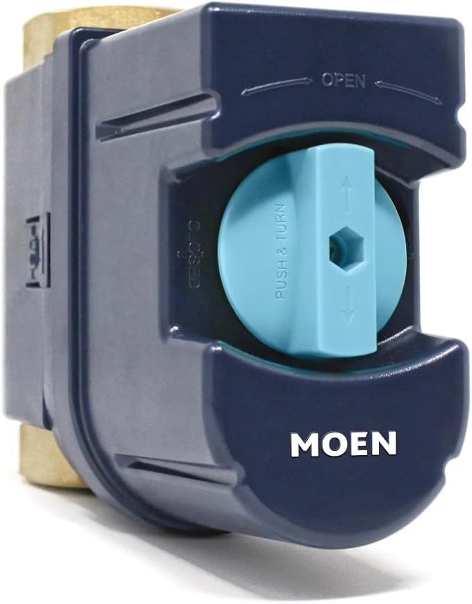 Moen Flo Smart Water Monitor and Automatic Shutoff Sensor, Wi-Fi Connected Water Leak Detector for 1-1/4-Inch Diameter Pipe, 900-002