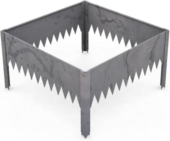 Edge Right - Raised Garden Bed Kit - COR-Ten Steel (8" COR-Ten Steel, 2 FT x 2 FT)