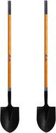 Ashman HeavyDuty Digging Shovel (2 Pack) 47-Inch Lond Handle with Trenching Blade and durable Handle - Ideal for Garden, Landscaping, Construction, Masonry - Perfect for Digging Soil, Dirt, and Gravel