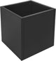 Steel Planter Box Metal Square Indoor Outdoor Planter Box for Outdoor Plants Large Planters Cube Heavy Duty Flower Pot Commercial Residential for Home Garden Deck Porch Patio (Black, 17 x 17 x 18 in)