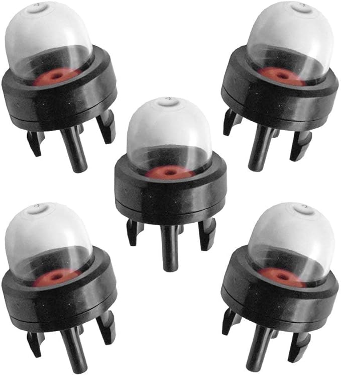 Hipa 188-512-1 Snap in Primer Bulb for 2-Cycle Small Engine Poulan Echo Chainsaw Ryobi BP42 Homelite Bolens String Trimmer Leaf Blower 125B 125BX 125BVX 530047721 503936601 5Pack