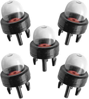 Hipa 188-512-1 Snap in Primer Bulb for 2-Cycle Small Engine Poulan Echo Chainsaw Ryobi BP42 Homelite Bolens String Trimmer Leaf Blower 125B 125BX 125BVX 530047721 503936601 5Pack