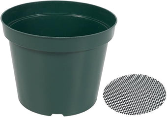 40 Pack 4 Inch Plastic Nursery Pots with Mesh Pad, Thick Sturdy Plastic Plant Pots with Drainage Holes Indoor/Ourdoor Flower Planter Pots, Green