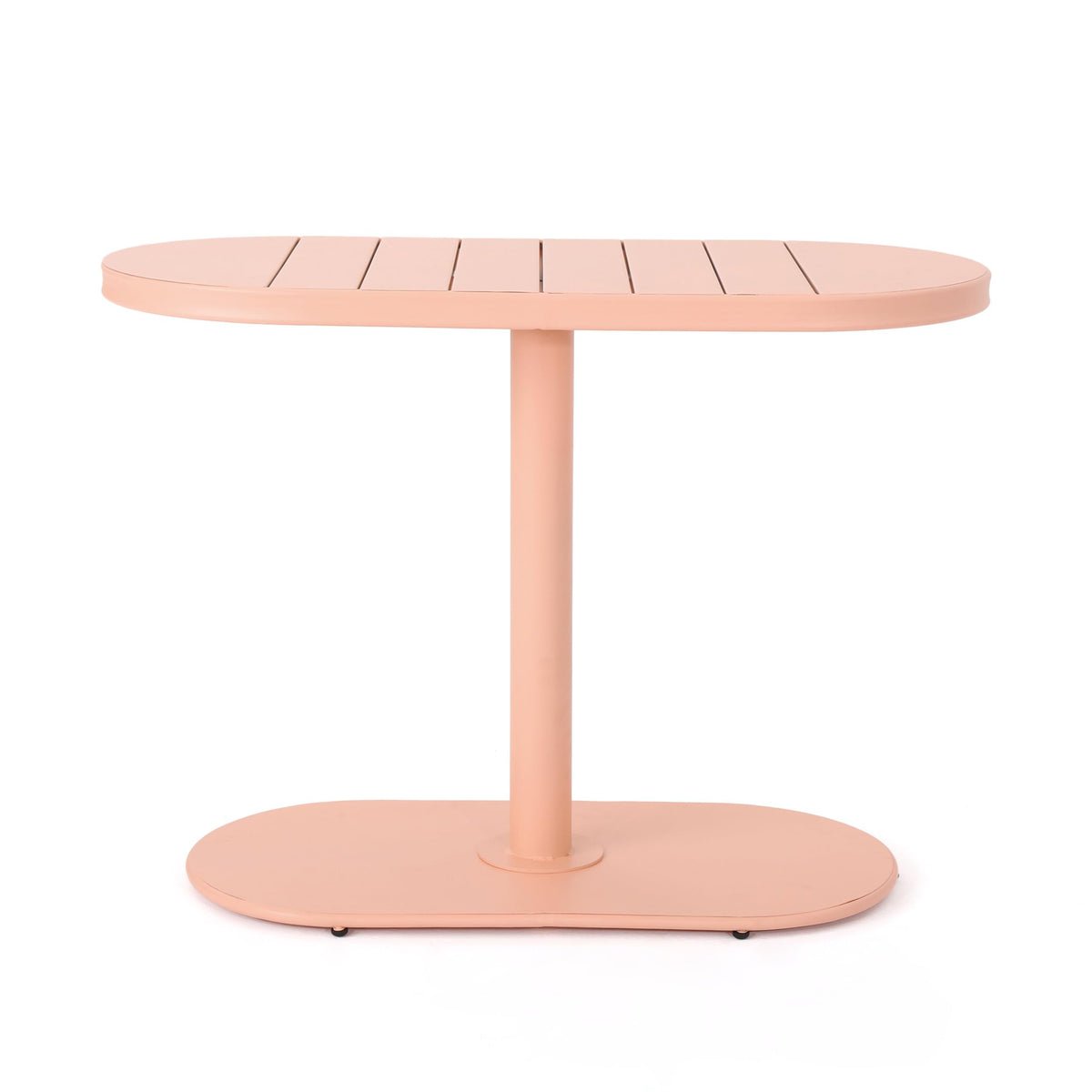 Tomofcessn Coral 3 Piece Outdoor Bistro Set, Outdoor Table and Chairs Set for Patio Balcony Porch, Stylish Small Space Conversation Set, Metal Furniture with Weather Resistant Finish