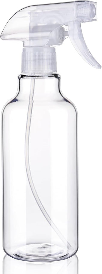 Spray Bottles 16.9oz Plastic Spray Bottle for Hair Mist/Stream Heavy Duty Empty Spray Bottles for Cleaning Solutions, Plants (16.9oz-Clear)